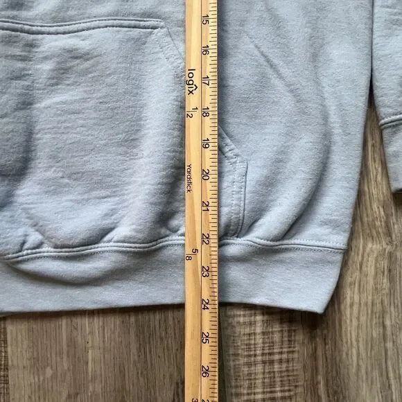 Virginity Rocks Hoodie Adult Blue Medium Sweatshirt Graphic Long Sleeve - Picture 6 of 7